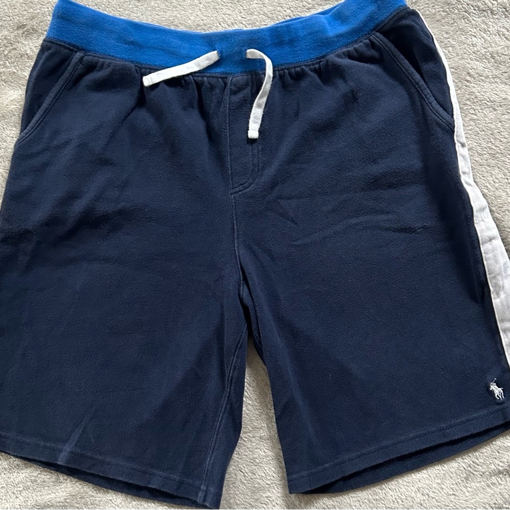 Polo Ralph Lauren Navy Shorts with White Stripe (XL 18-20)